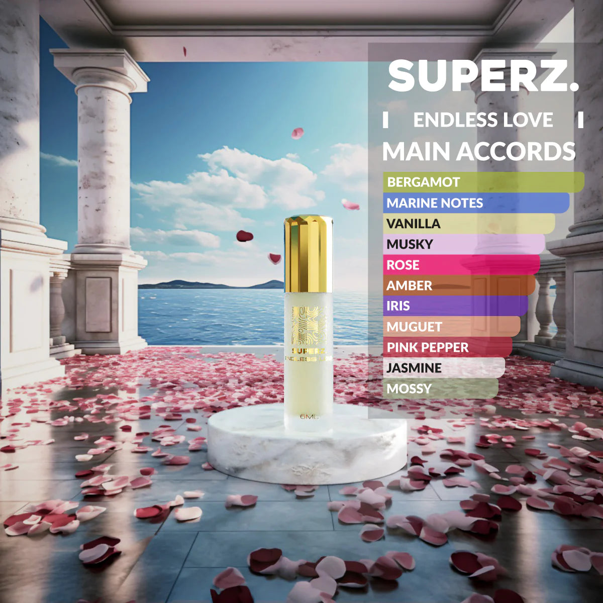 Endless Love - 6 ml Exkluzívny 100% parfumový olej - Pre ženy - V novom balení!