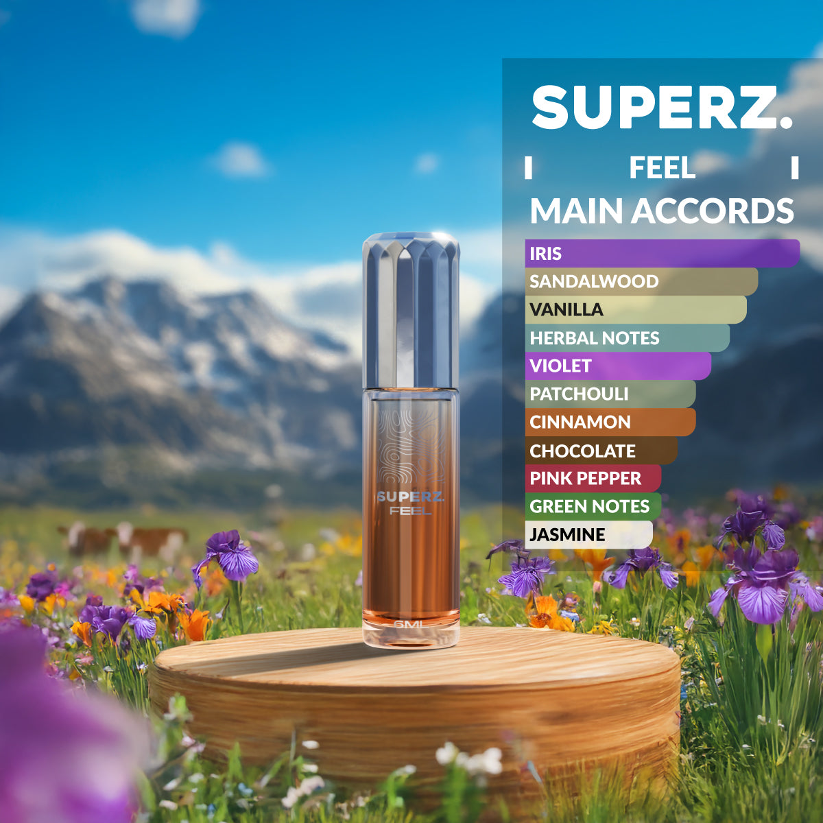 Feel - 6 ml exklusives 100% Parfümöl - Unisex - im neuen Design!