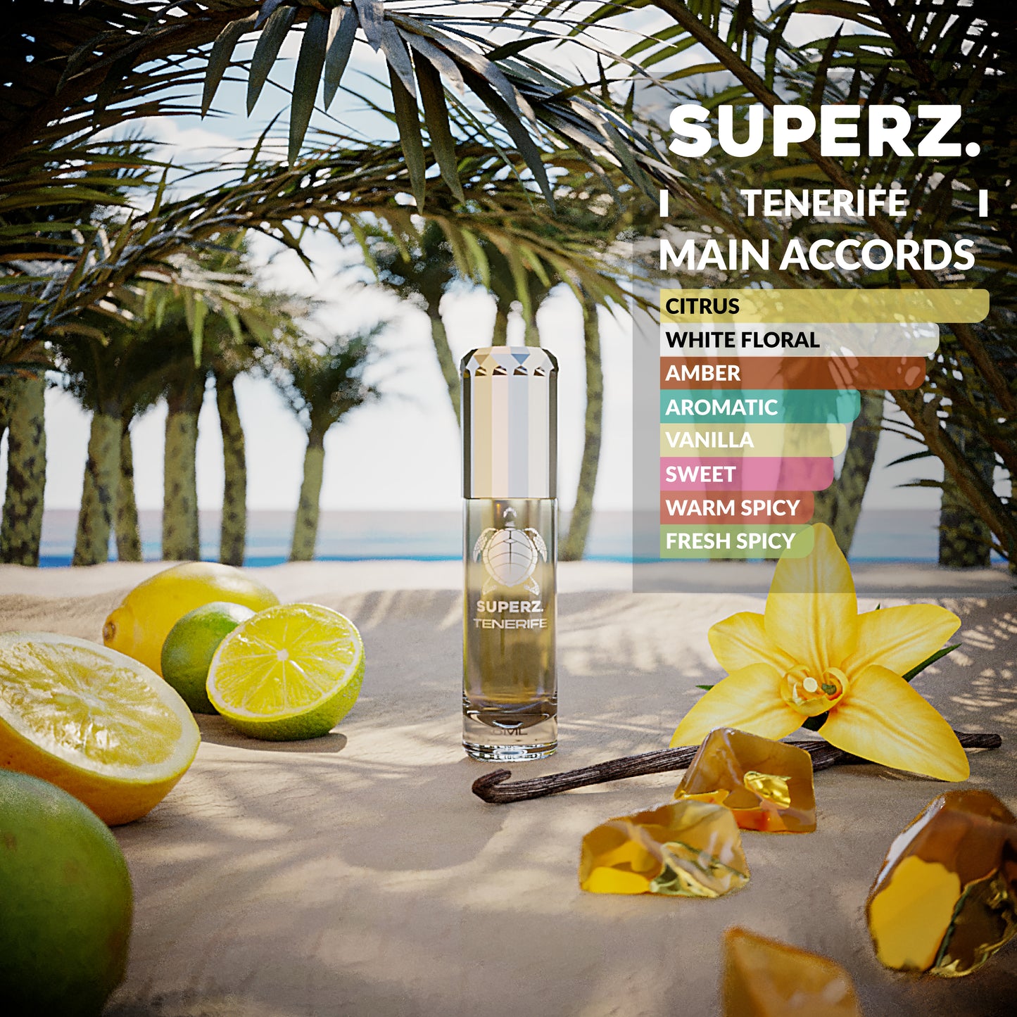 Tenerife - 6 ml exklusives 100% Parfümöl - Unisex - im neuen Design!