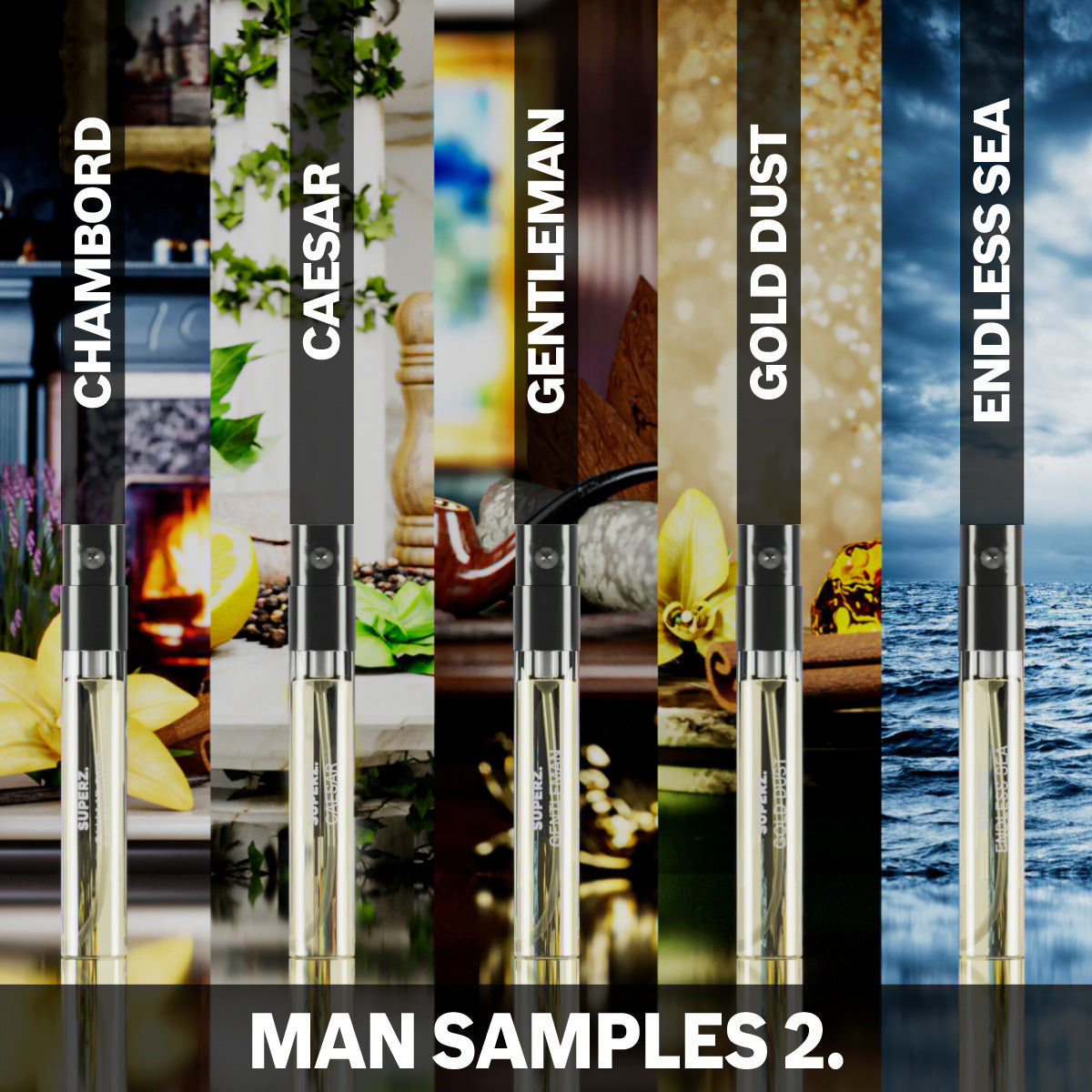 Man Samples 2. - 5x1,5 ml Extrait De Parfum