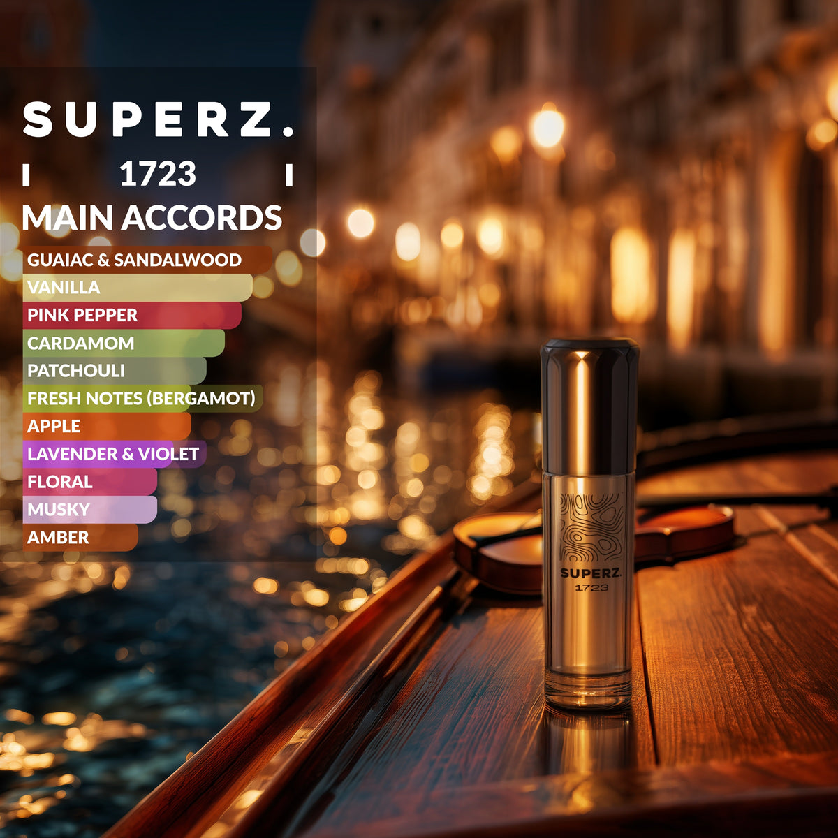 1723 - 6ml exklusives 100% Parfümöl - Herren