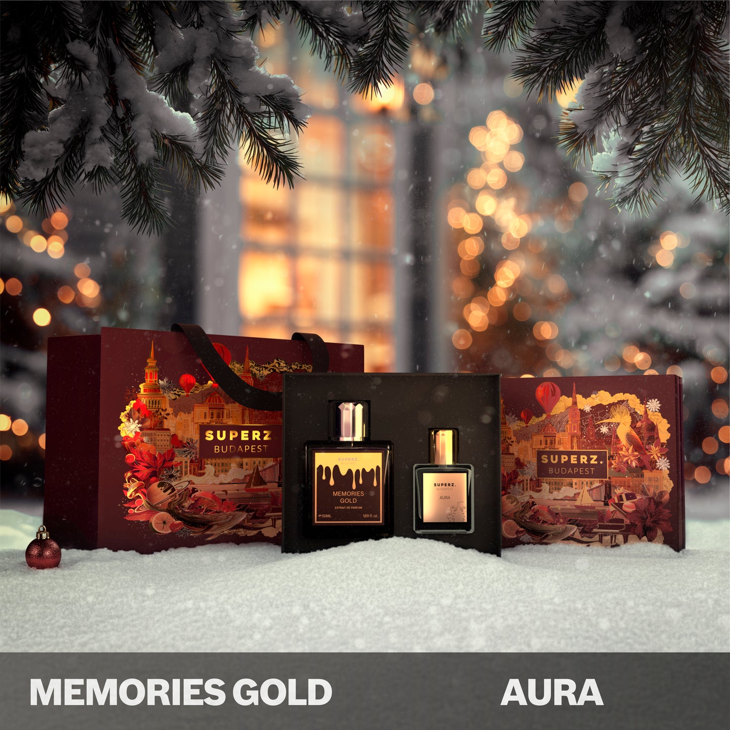 Memories Gold - 50 ml & Aura - 10 ml - WINTER EDITION BOX