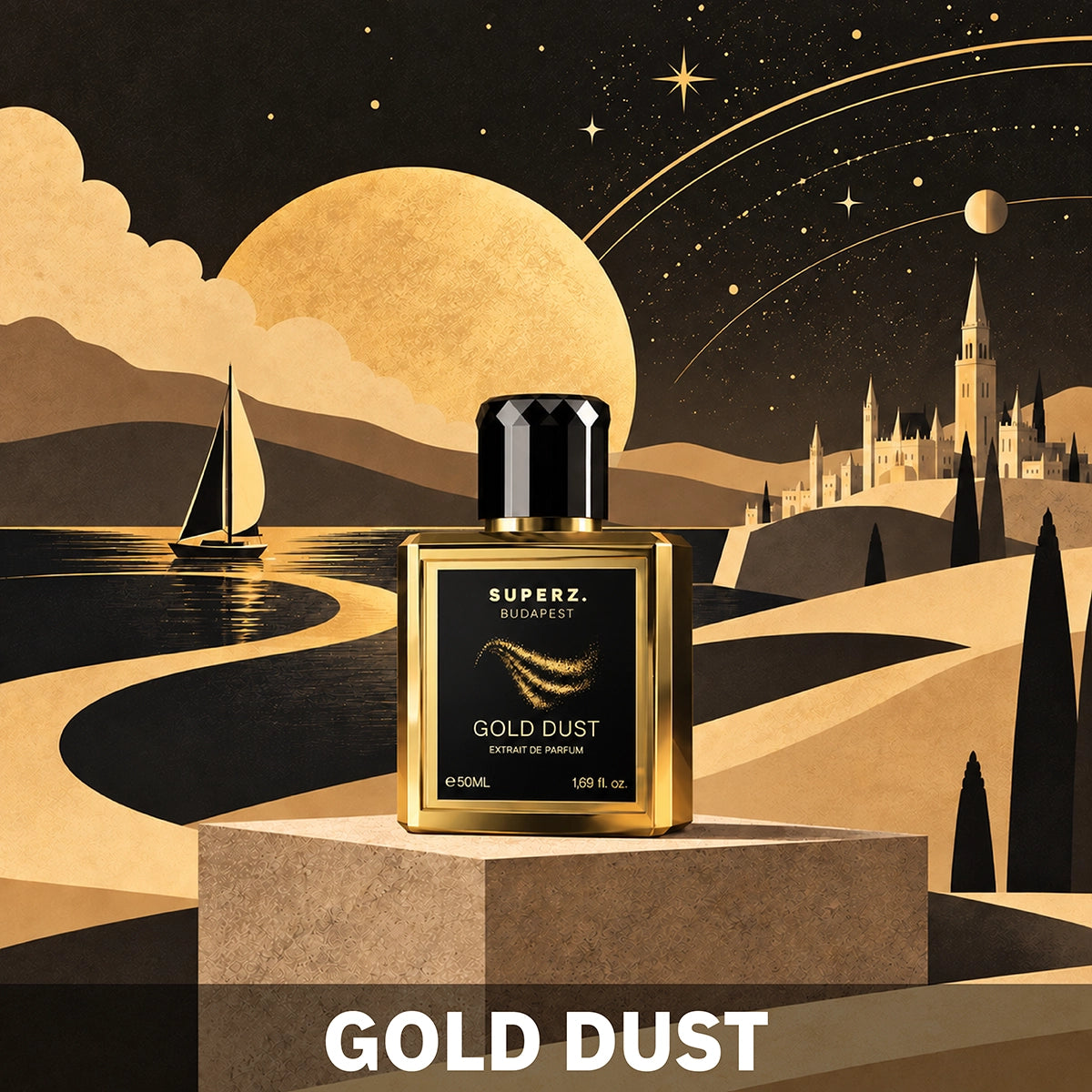 Gold Dust – Akcia 1+1 – 50 ml Extrait De Parfum – Pre mužov + Darček: Gold Dust – 6 ml Parfumový olej