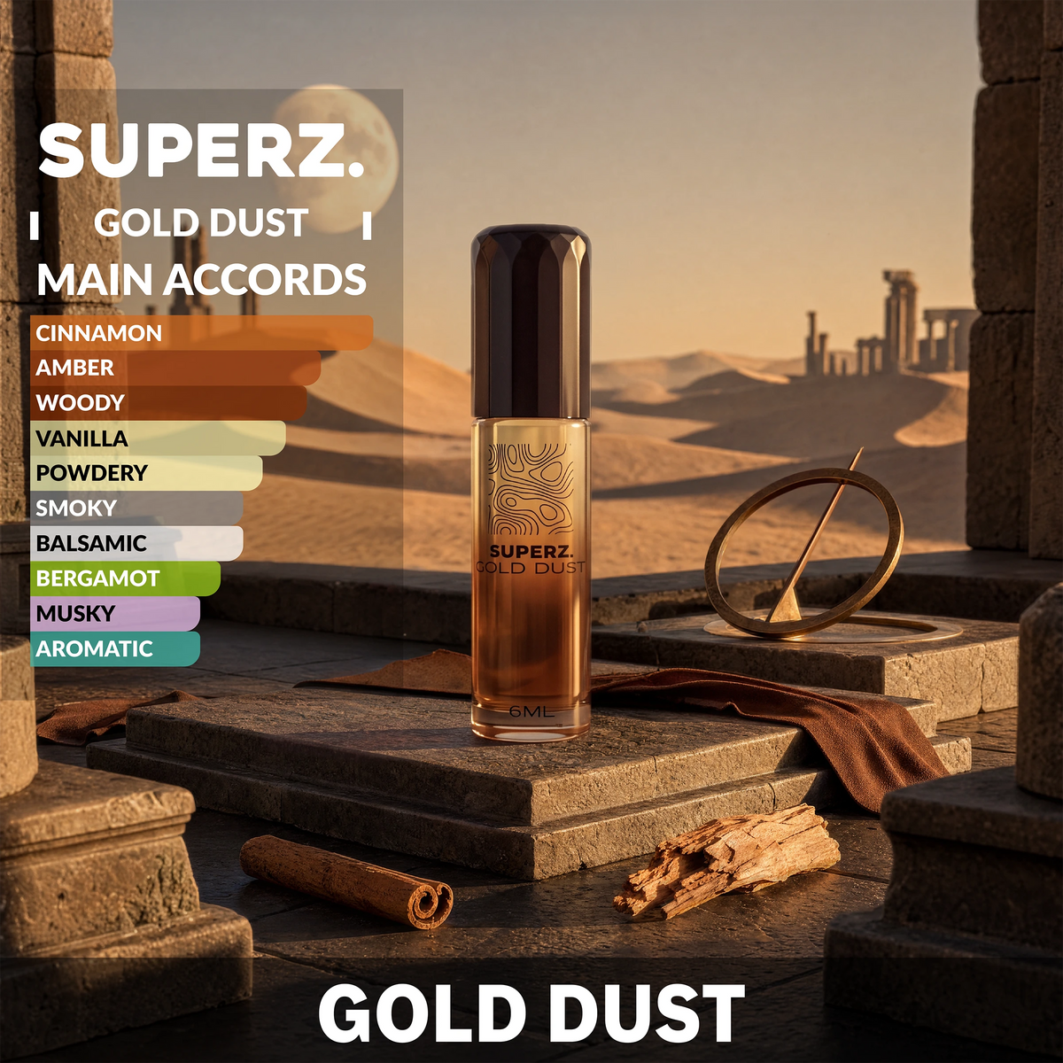 Gold Dust - 6 ml Exclusive 100% Perfume oil - Man