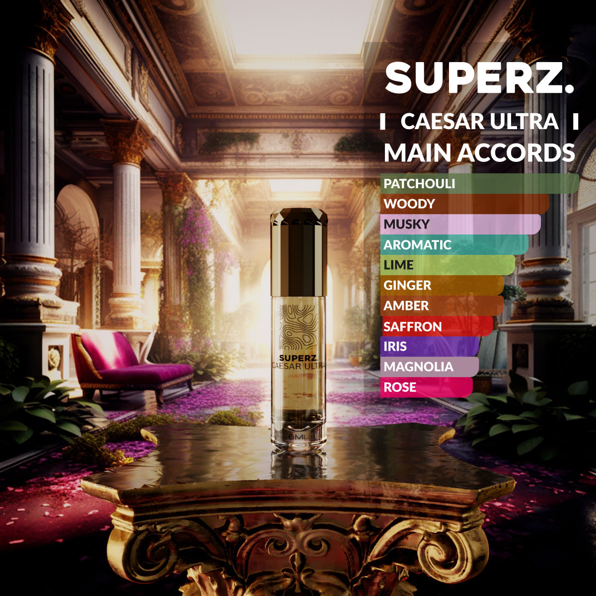 Caesar Ultra - 6 ml exklusives 100% Parfümöl - Herren - im neuen Design!