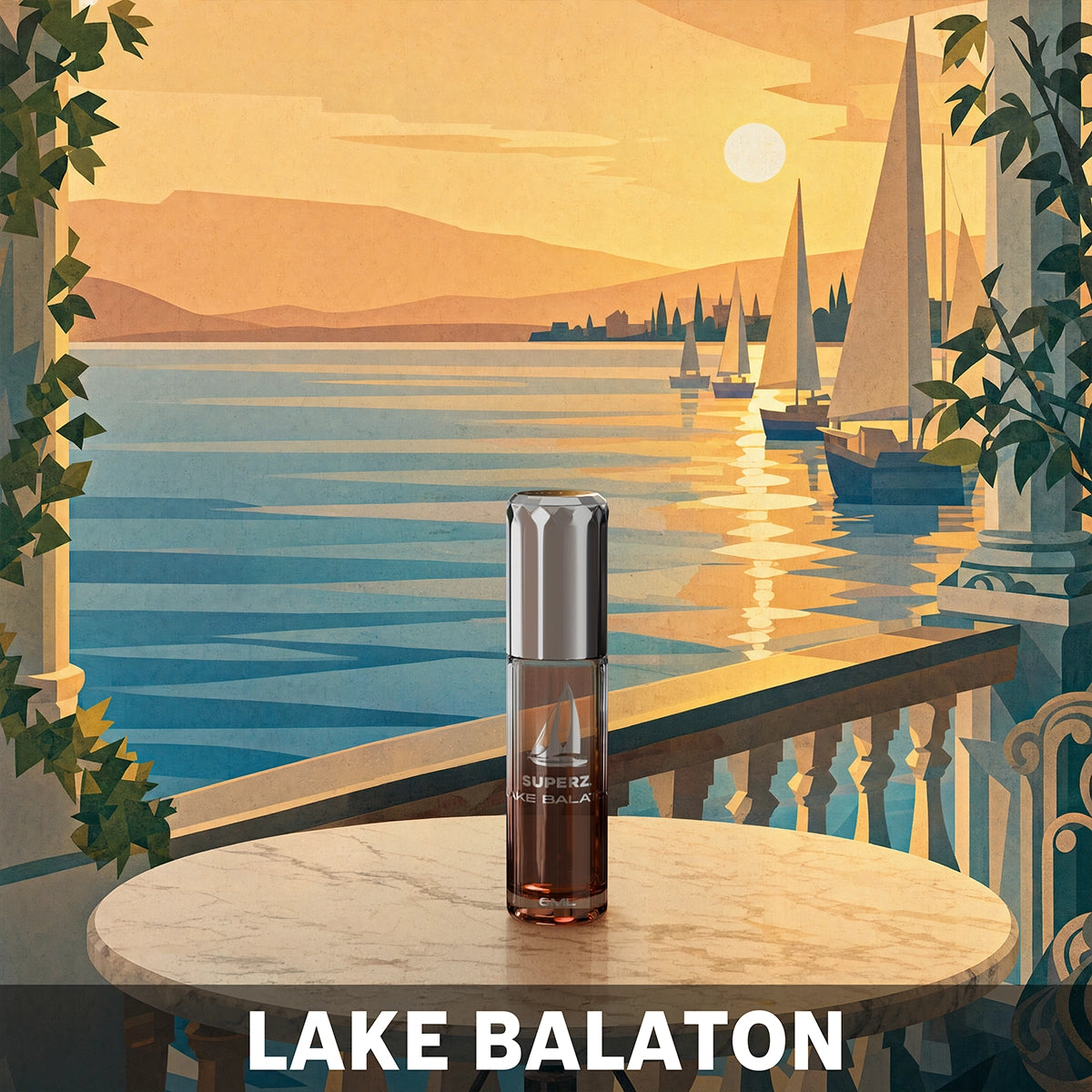 Lake Balaton - 6 ml Exkluzívny 100% parfumový olej - Unisex