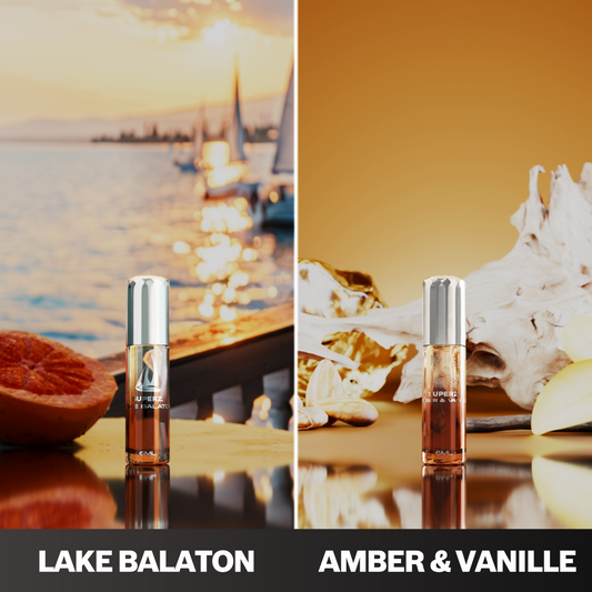 Lake Balaton & Amber&Vanille - 2x6 ml exklusives 100% Parfümöl - Unisex