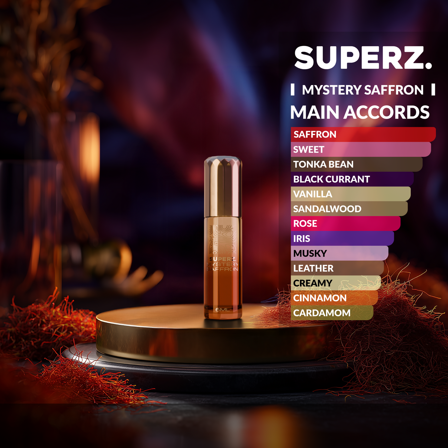 Mystery Saffron - 6 ml exklusives 100% Parfümöl - Unisex