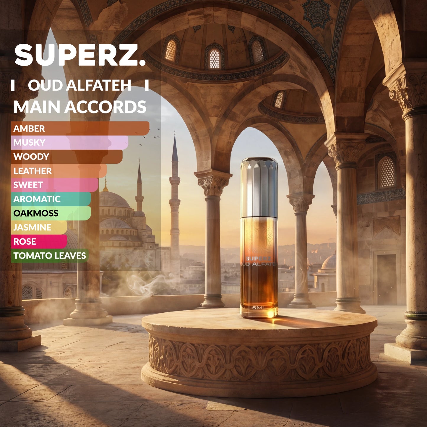 Oud Alfateh - 6 ml exklusives 100% Parfümöl - Unisex