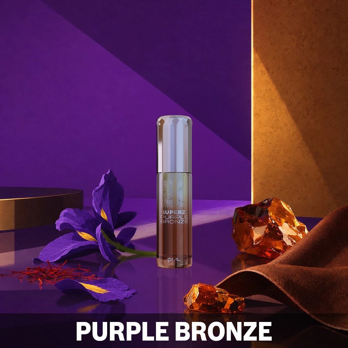 Purple Bronze - 6 ml exklusives 100% Parfümöl - Unisex