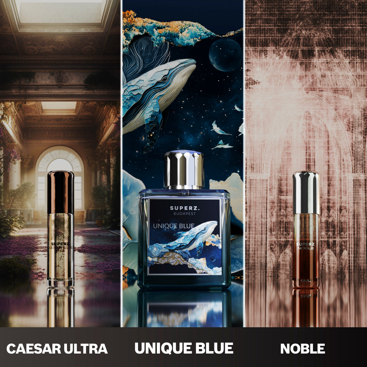 Celestial Empire - Unique Blue 50ml & Noble 6ml & Caesar Ultra 6ml - Herren/Unisex