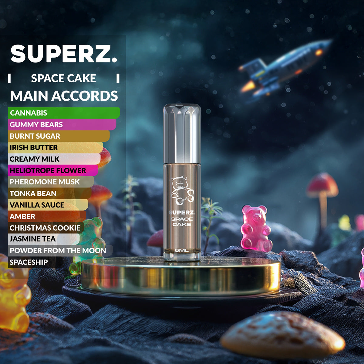 Space Cake - 6 ml exklusives 100% Parfümöl - Unisex - Celestial Collection 03