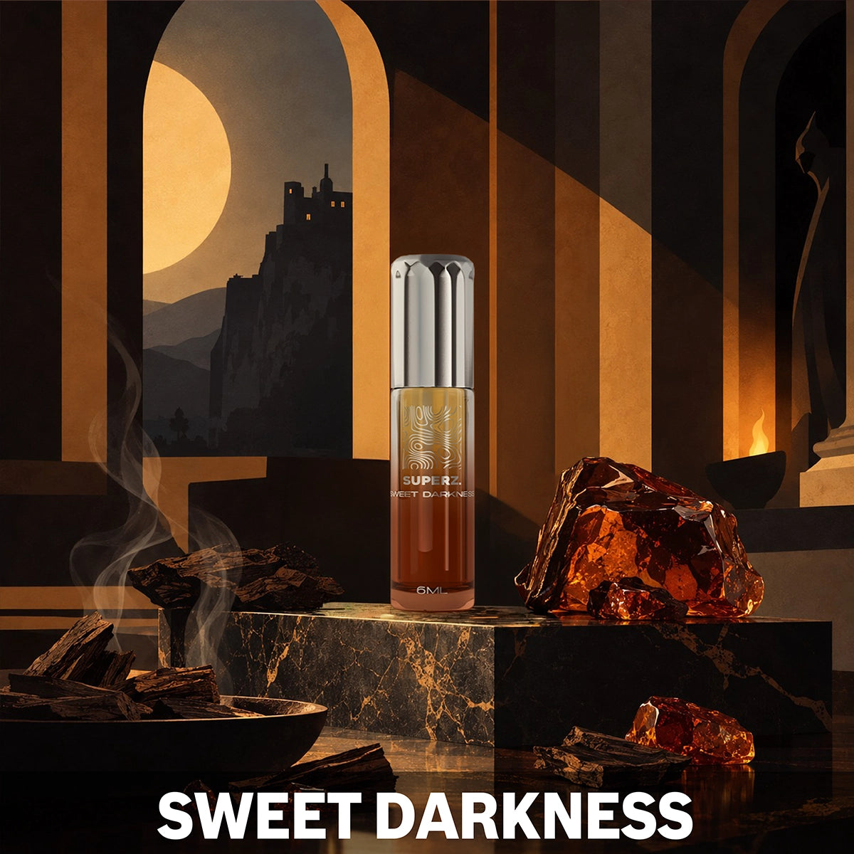 Sweet Darkness - 6 ml Exkluzívny 100% parfumový olej - Unisex