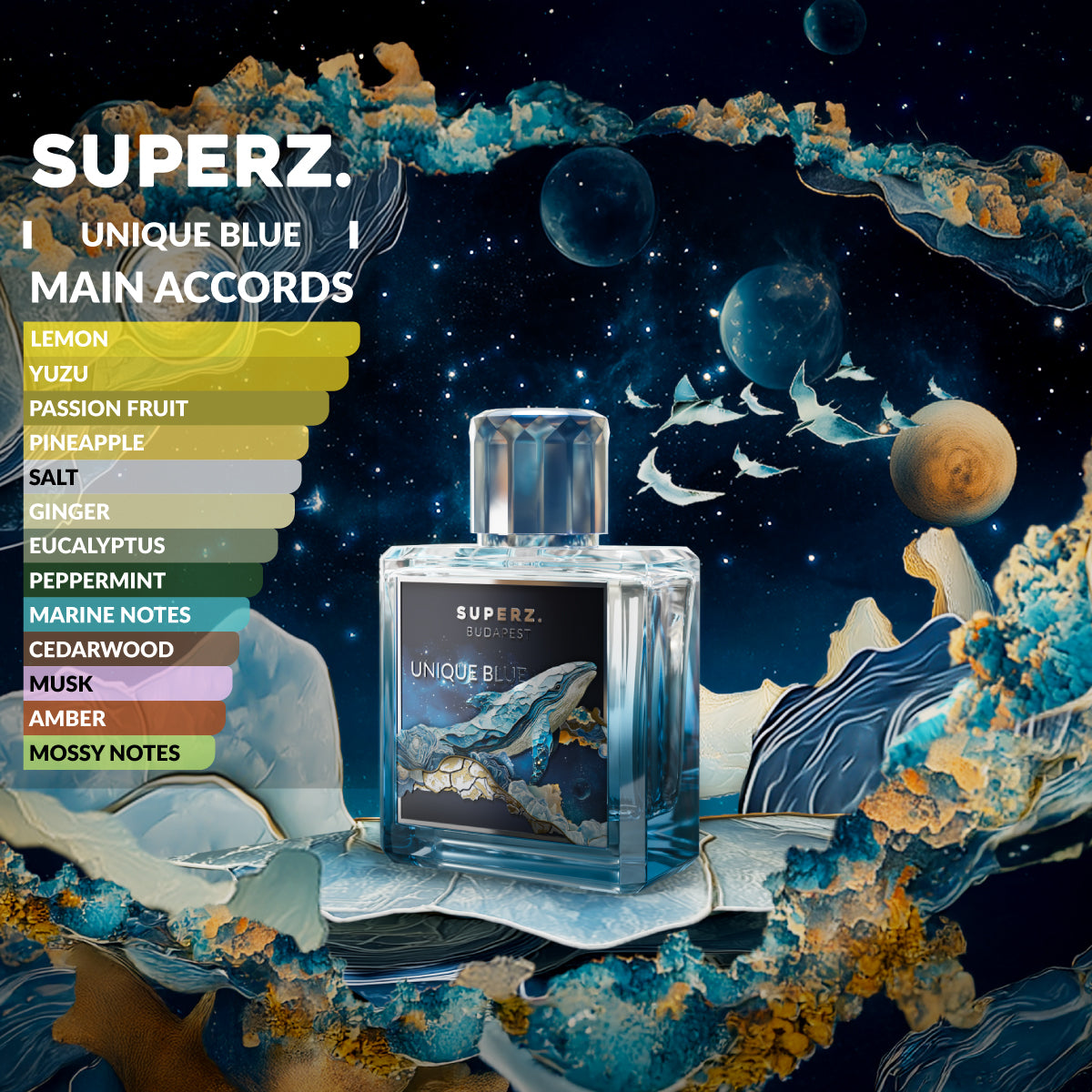 Unique Blue - 50 ml Extrait De Parfum - Unisex