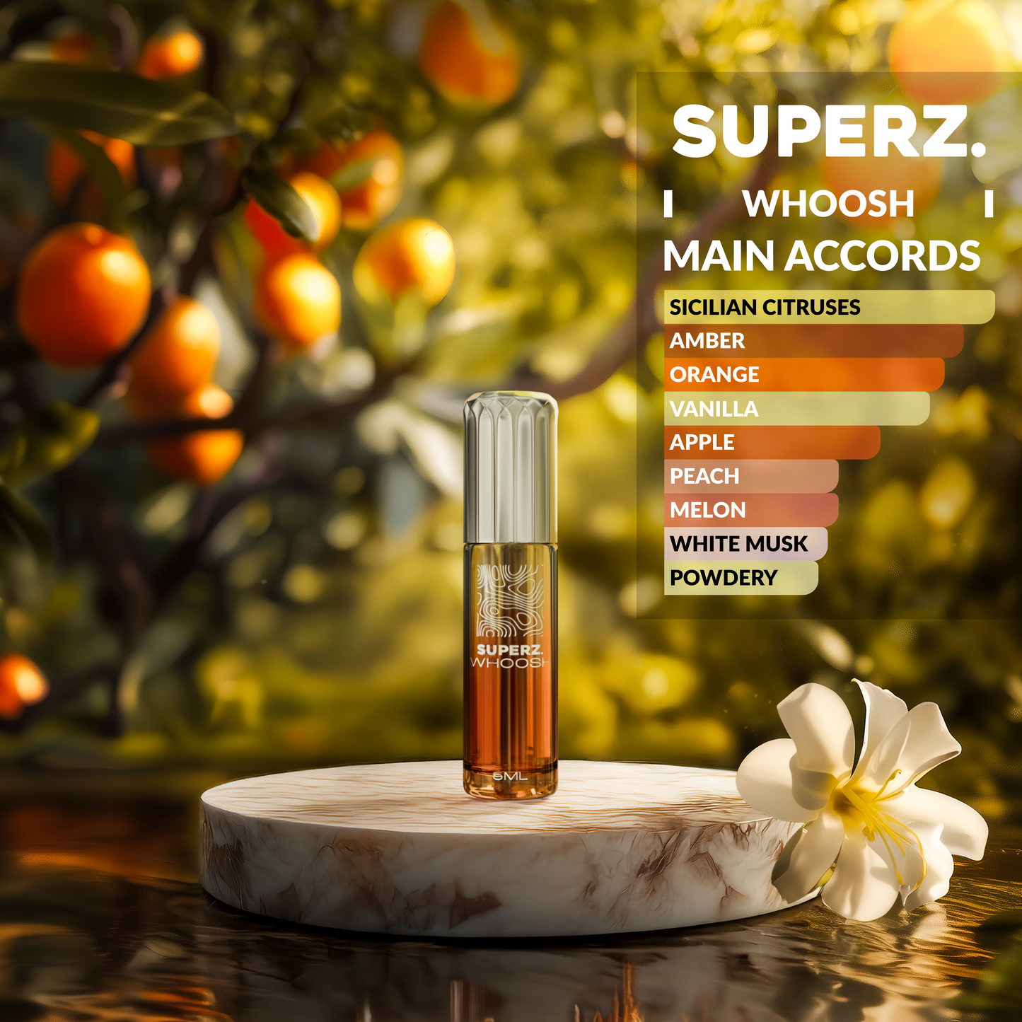 Whoosh - 6 ml Exclusive 100% Perfume oil - Unisex - with new box design