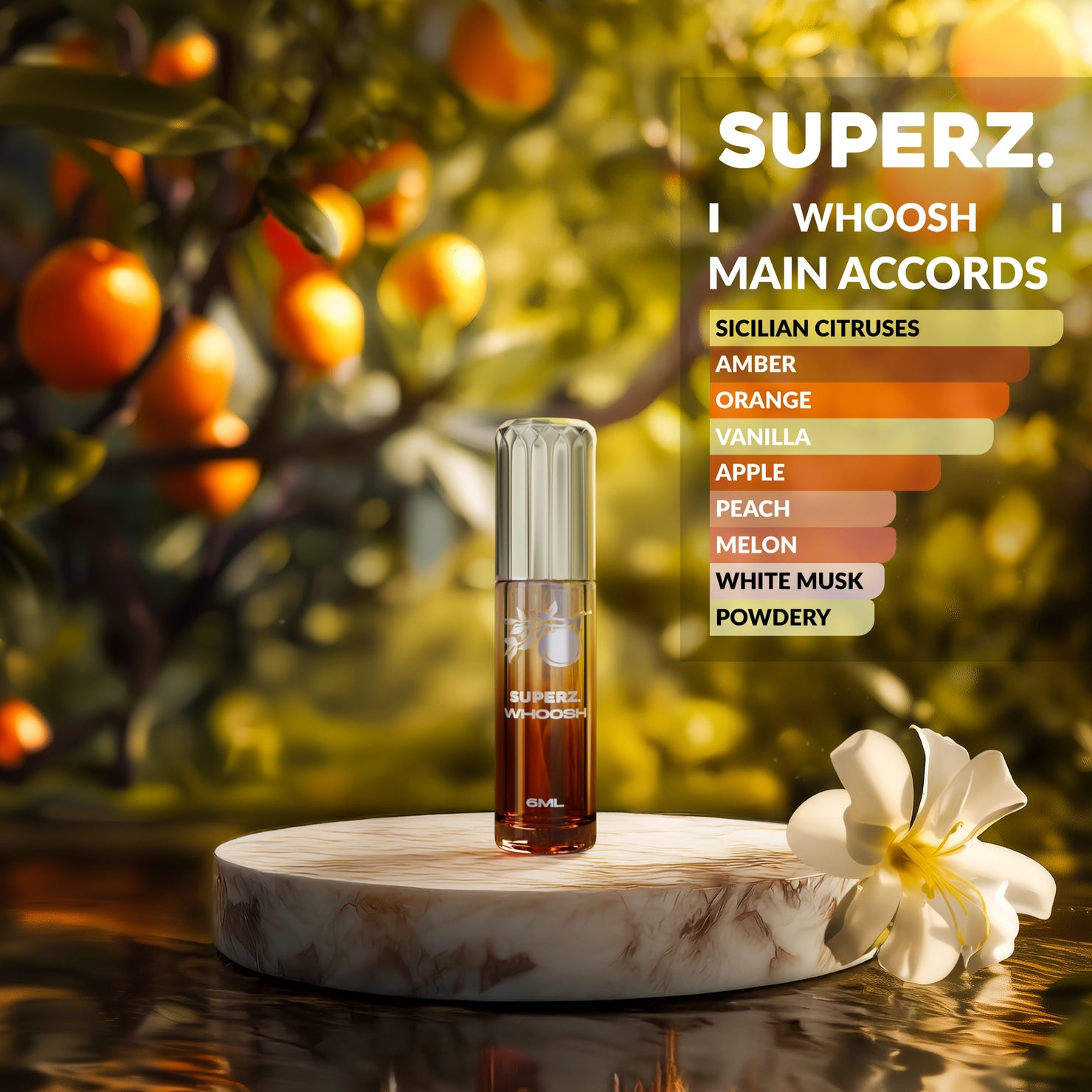 Whoosh - 6 ml Exclusive 100% Perfume oil - Unisex - New box design