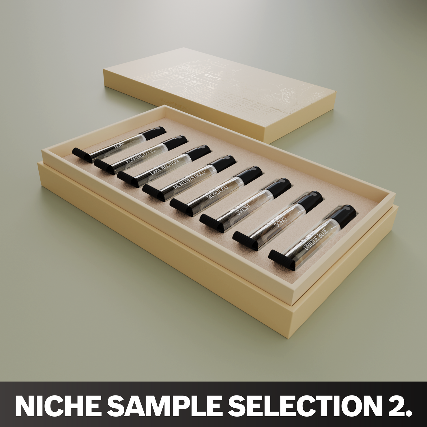 NICHE SAMPLE SELECTION 2. - 8x2 ml - Extrait De Parfum - Unisex - IN GIFT BOX